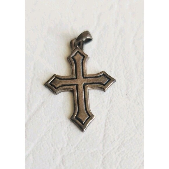 James Avery Retired Sterling Silver 925 Passion Cross Pendant - Picture 1 of 7